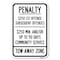 Signmission Safety Sign, 12 in Height, Aluminum, 18 in Length, 23333 A-1218-23333 - alternate 1